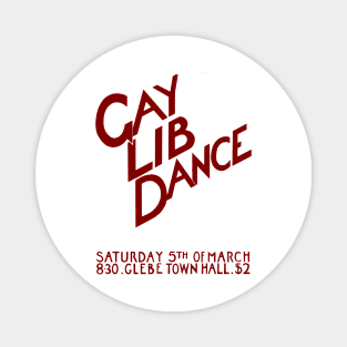 Gay Lib Dance (Vintage Australian Gay Liberation Poster) Magnet